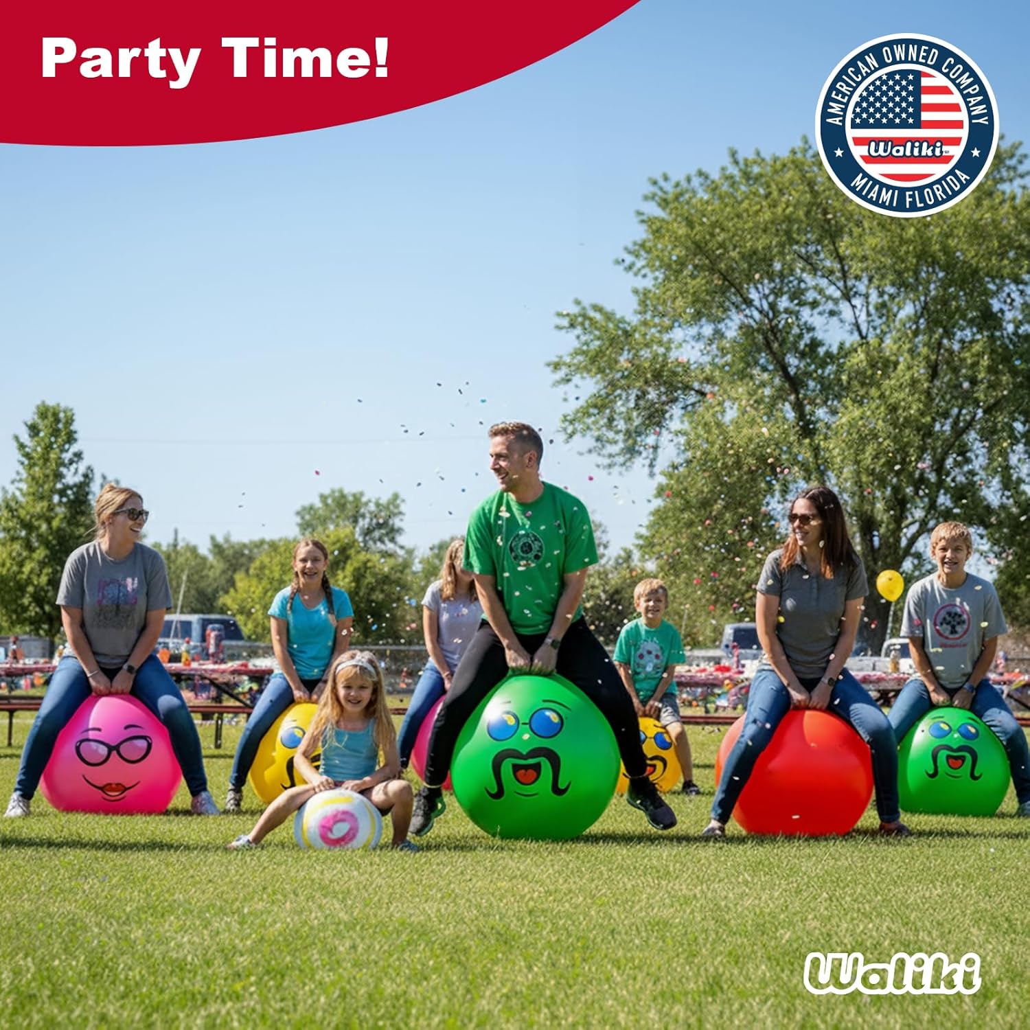 WALIKI Hopper Ball for Kids | Therapy Ball | Green (Ages: 16-101 (29"/75CM))