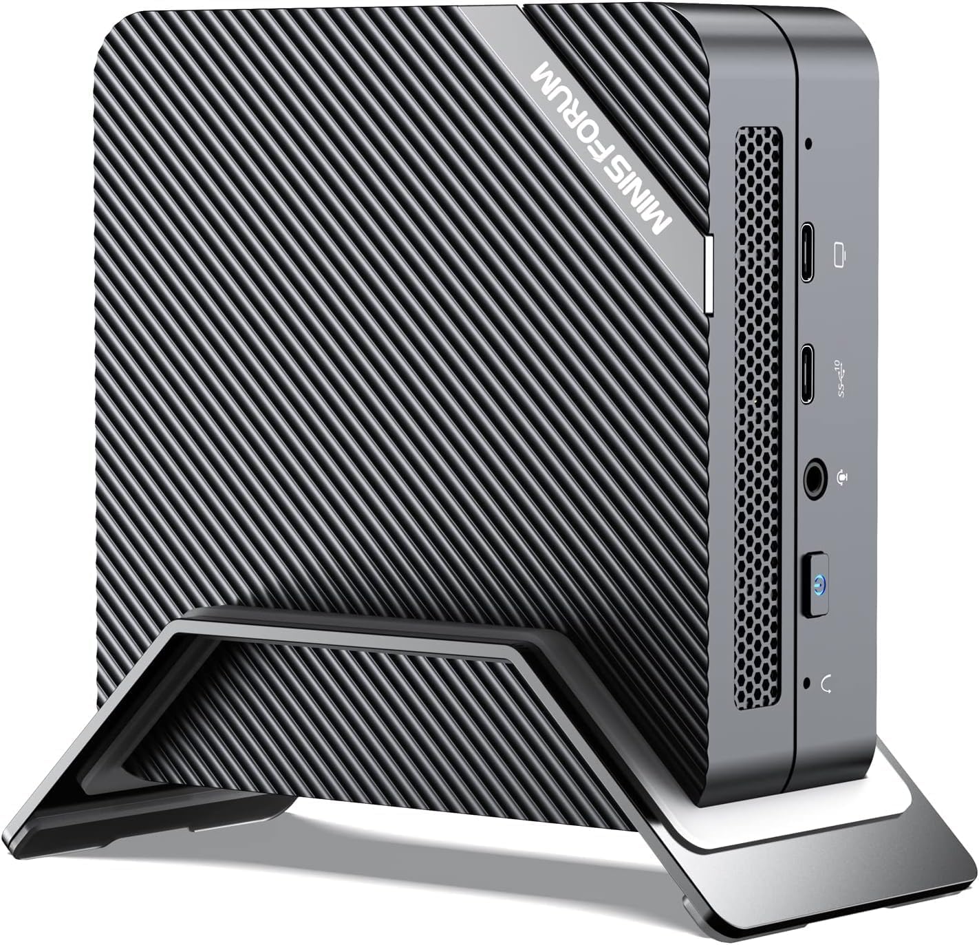MINISFORUM UM560 XT Mini PC AMD Ryzen 5 5600H (6 C/12T) 16G DDR4 1TB SSD Desktop Computer, 2.5G LAN, 4xUSB, 2xHDMI, 1xUSB-C Triple 4K Outputs, AMD Radeon Graphics Small Form Factor Micro PC