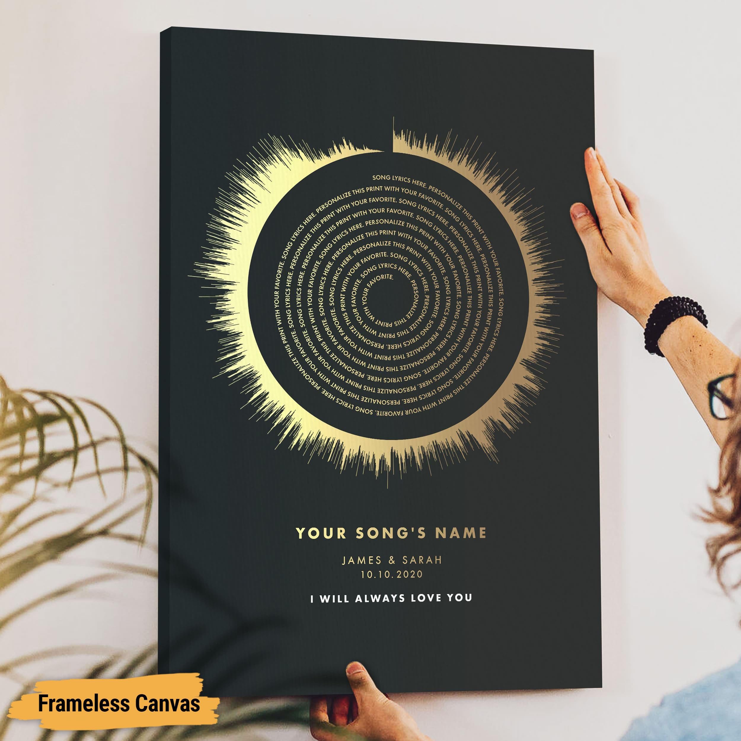 Amazon.com: VICILO Custom Song Lyrics Poster Canvas Wall Art Print