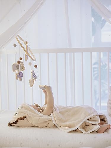 Miniatura 3 de Jay & Ava Toallas de felpa con capucha de forro polar coral de 31.5 x 31.5 pulgadas, ultra suaves, superabsorbentes, toallas para bebé con diseño de