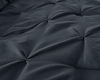 Vista 4 de Chezmoi Collection - Juego de ropa de cama modelo Sydney, 7 piezas, con pliegues decorativos