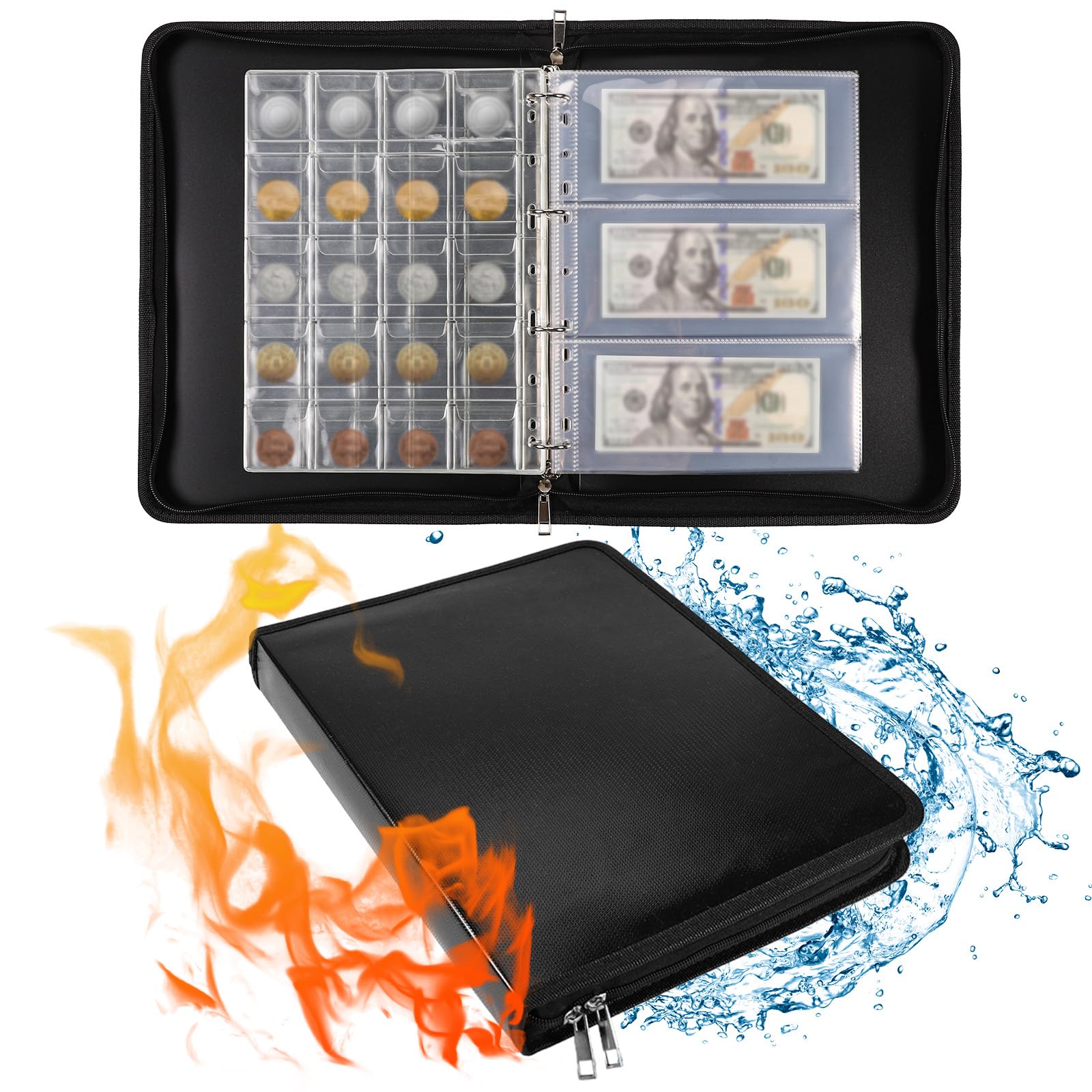 コレクター用コインアルバム 360ポケット コインコレクション ブックホルダー ディスプレイ収納ケース ペニーコレクションブック