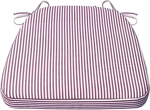 Miniatura 13 de AAAAAcessories Cojines en forma de D, espuma de 2 pulgadas de grosor, con lazos y funda extraíble lavable a máquina, 17 x 16 pulgadas, juego de 4