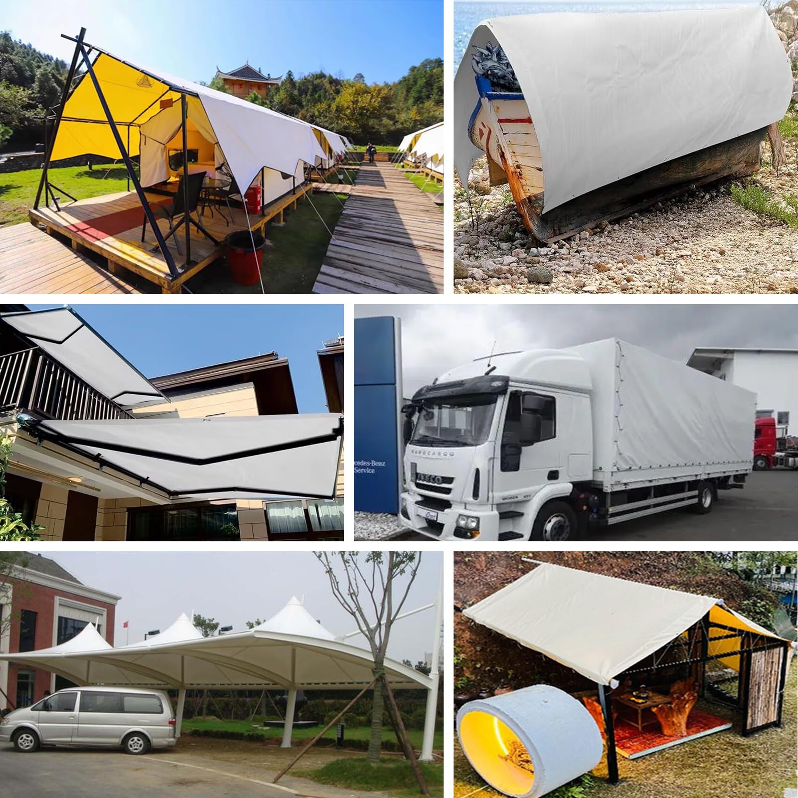 Telo impermeabile per esterni, 1,8 x 2 m, resistente, per campeggio e picnic, copertura multiuso, ideale per campeggio, escursionismo, spiaggia e attività all'aperto