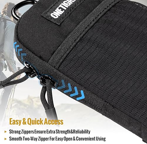 Miniatura 7 de OneTigris Funda para teléfono celular, soporte para cinturón de teléfono, bolsa de teléfono Molle para cinturón con bucle, capacidad para teléfonos