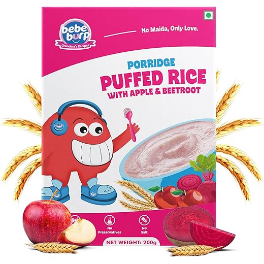 BEBE BURP Cereals Mix Porridge Puffed Rice Porridge with A