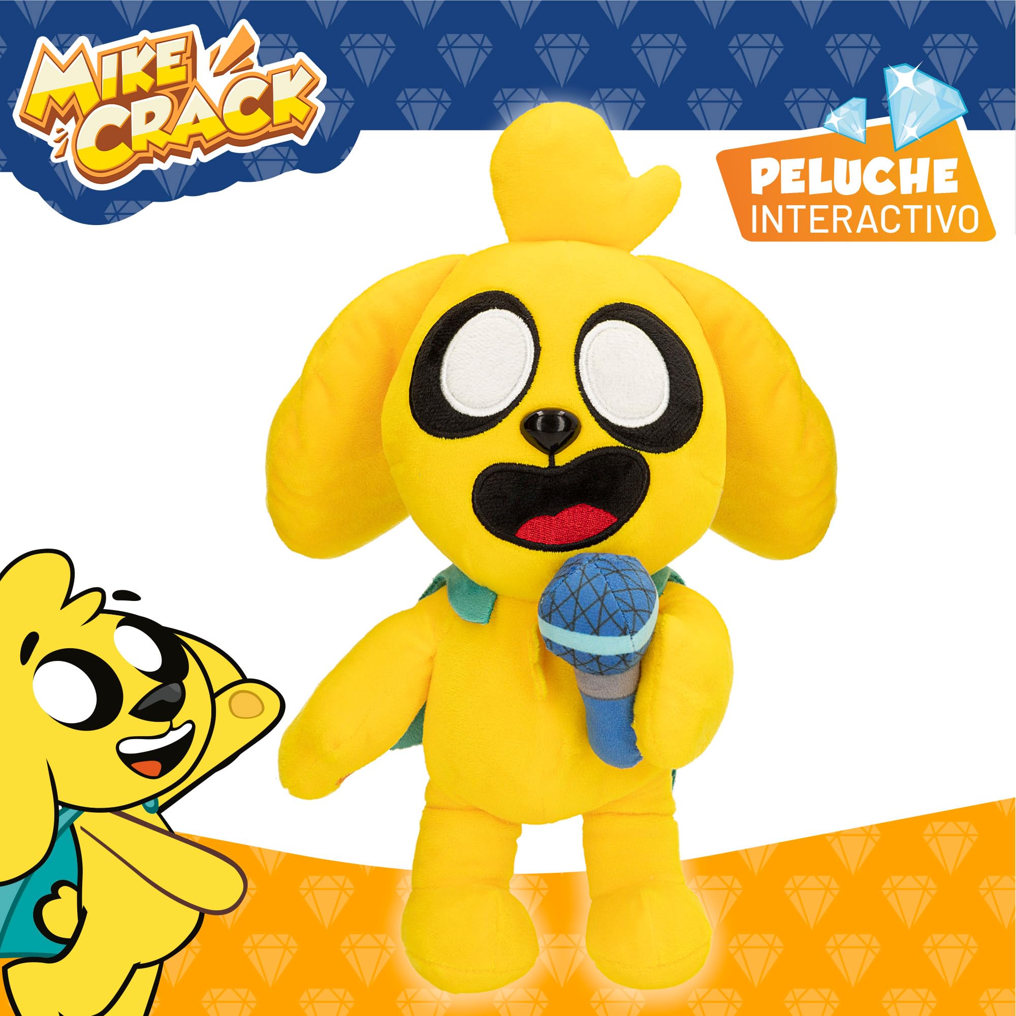ColorBaby Mikecrack, Peluche Interactivo, Perro Mike, con música, Grabación y reproducción de Voz & Mikecrack, Peluche Interactivo, Perro Mike.Exe, con música