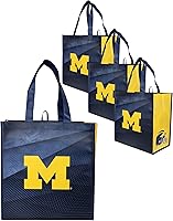 Vista 10 de FOCO Bolsas de compras reutilizables con logotipo del equipo de la NCAA