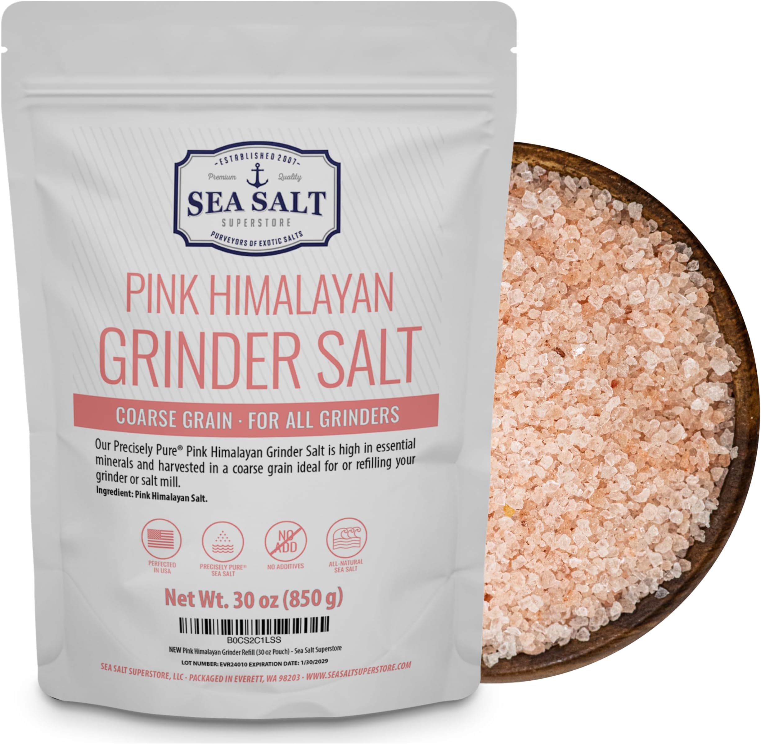 Amazon.com : Pink Himalayan Popcorn Salt, Popcorn Seasoning, 16 oz ...