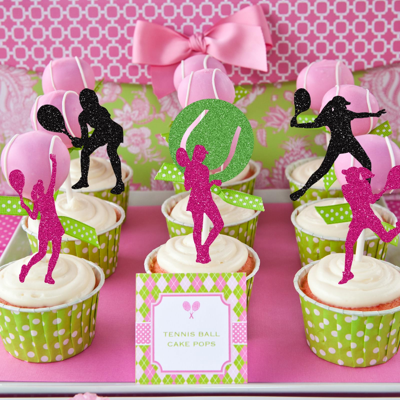 Décoration Gâteau Tennis - 11 Pièces - Cake Topper Sport - Pour Anniversaire Enfant Fille Ou Garçon - 9