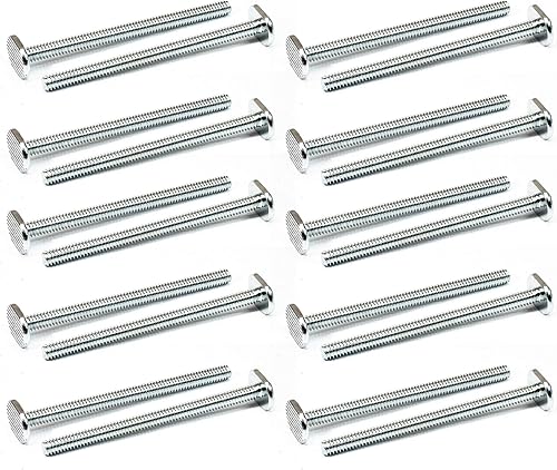 Miniatura 31 de POWERTEC Paquete de 20 pernos de riel en T de 5/16"-18 para pista en T, pernos de ranura en T de 1-1/2 pulgadas de largo para pista en T universal