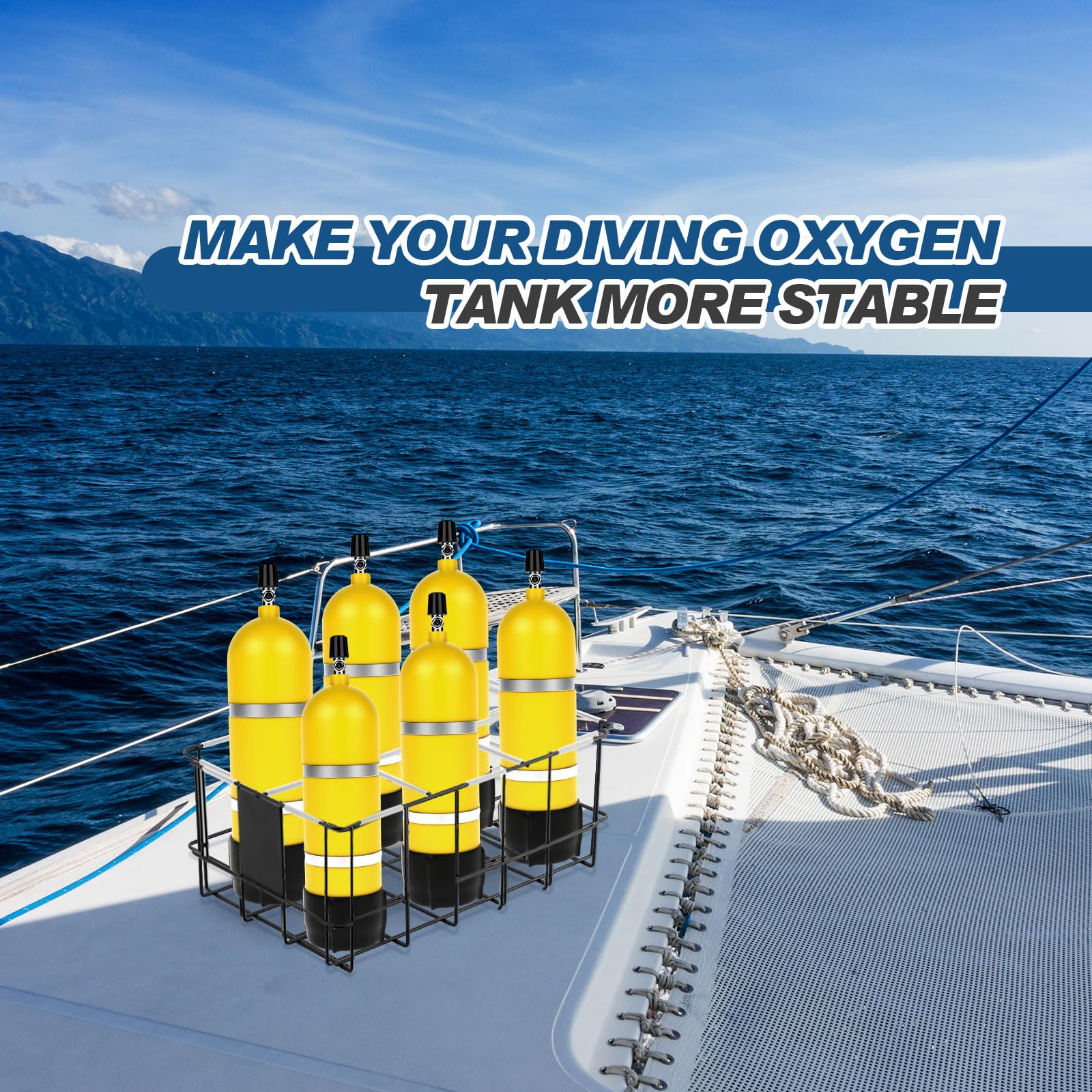 Amazon.com : MorningRo Scuba Tank Holder 6 Tanks Storage Diving