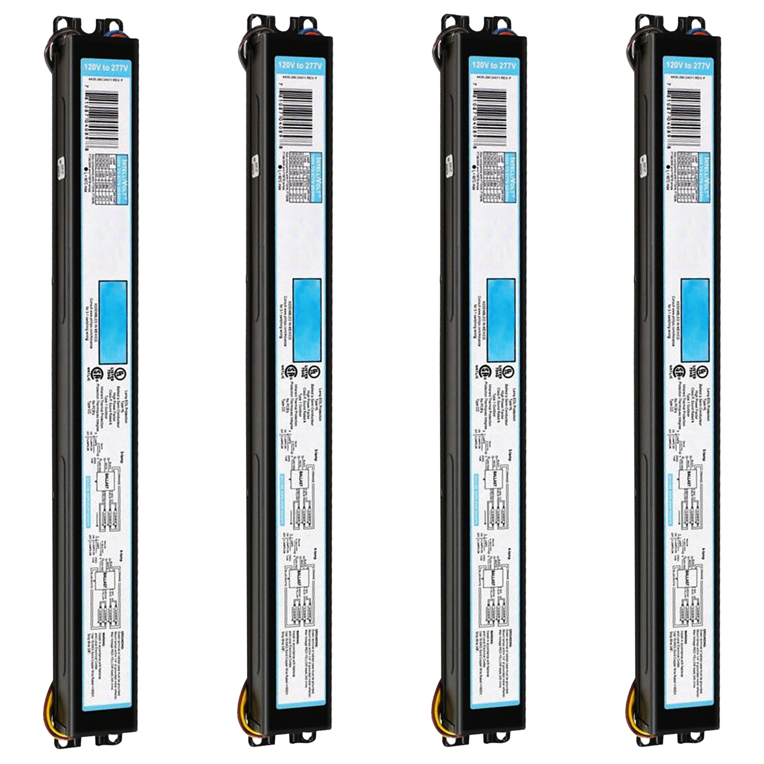 OHLECTRIC Replacement for ICN-4S54-90C-2LS-G (4 Pack) 4 Lamp T5 Fluorescent Electronic Ballast - 120-277 Volt - Instant Start - Standard and Energy Efficient Ballasts, UL Approved