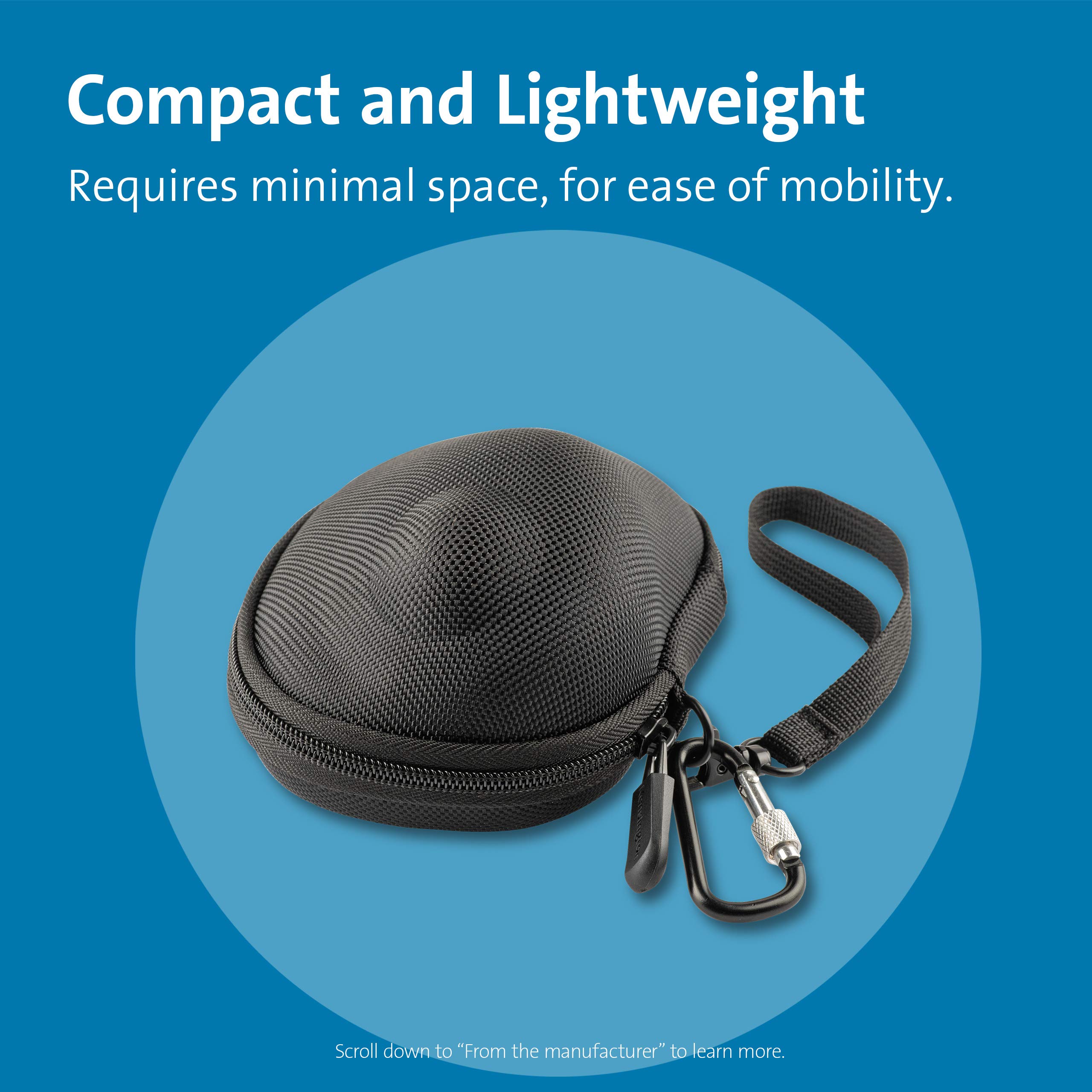 Kensington Orbit® Fusion ™ Wireless Trackball Hartschalenkoffer (K97500WW), Schwarz