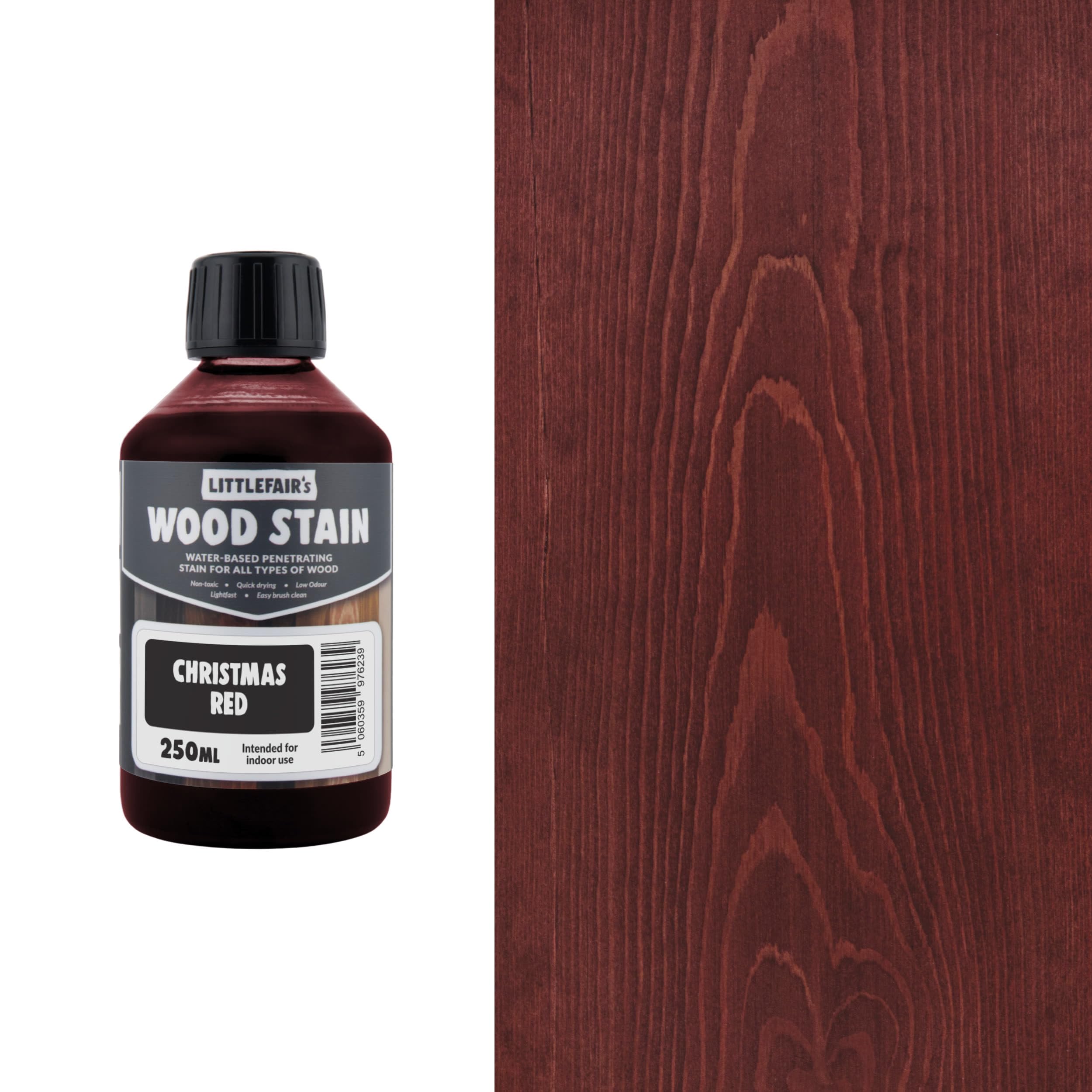 Littlefair's Wood Stain - Red - 250ml