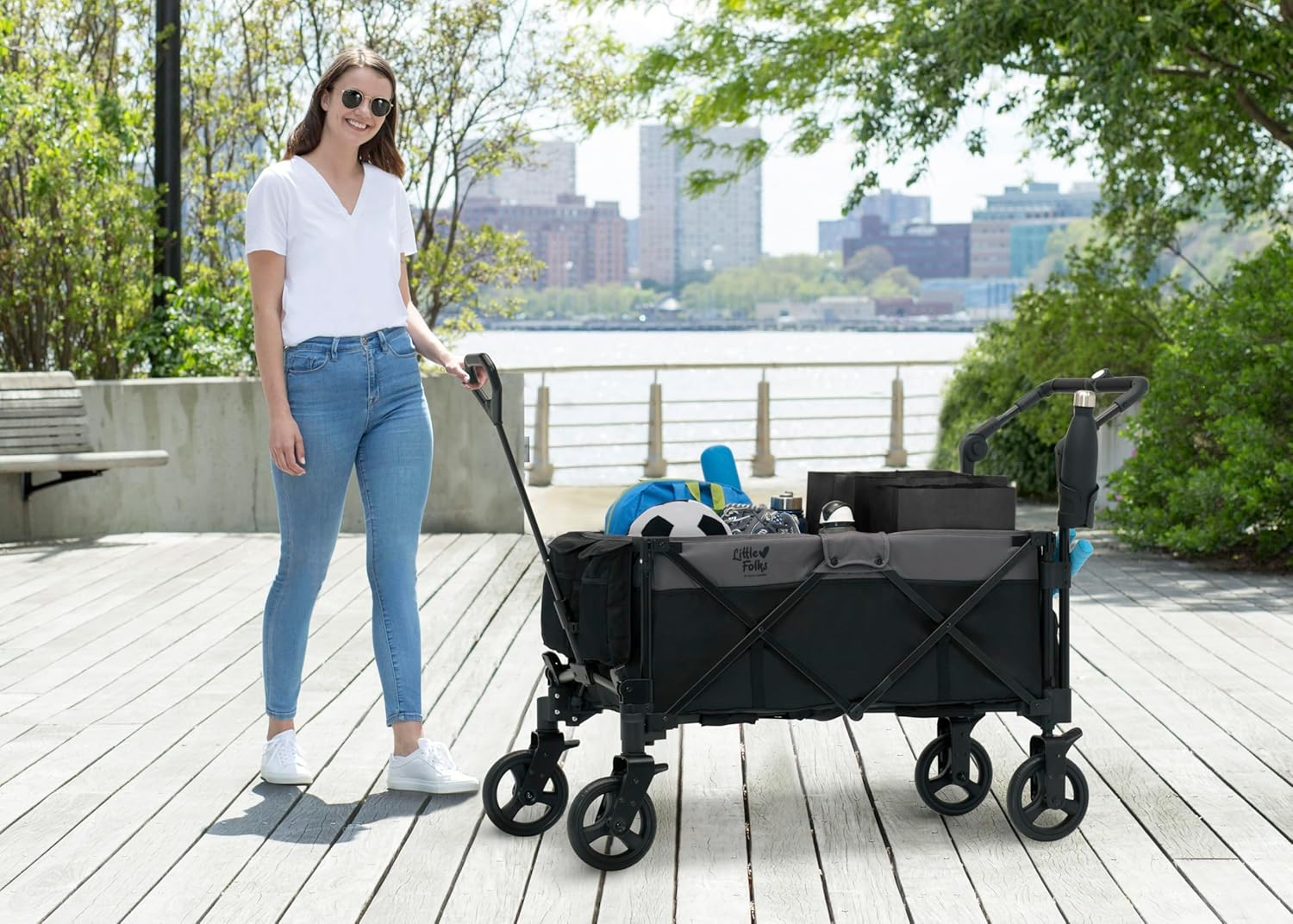 Delta Children - Little Folks City Wagon Cruiser, Black/Grey