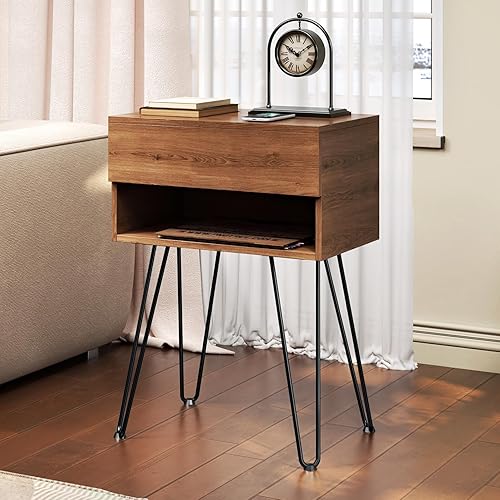 Miniatura 9 de Tengchang barras de metal sólido con acabado horneado estilo horquilla para utilizar como patas de mesa, banco, silla, etc, color negro de 8" 12"