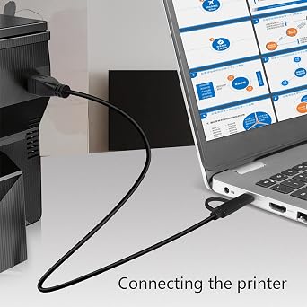 USB B Printer Cable 3.3 ft, 2-in-1 Designed, Micro USB to USB B, USB C to USB B Printer Cable for Computer, Scanner, Electric Keybords,Digital Piano, MIDI Controller, and etc.