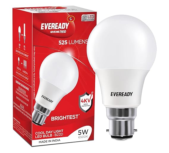 Eveready 5W b22d LED Cool Day Light Bulb