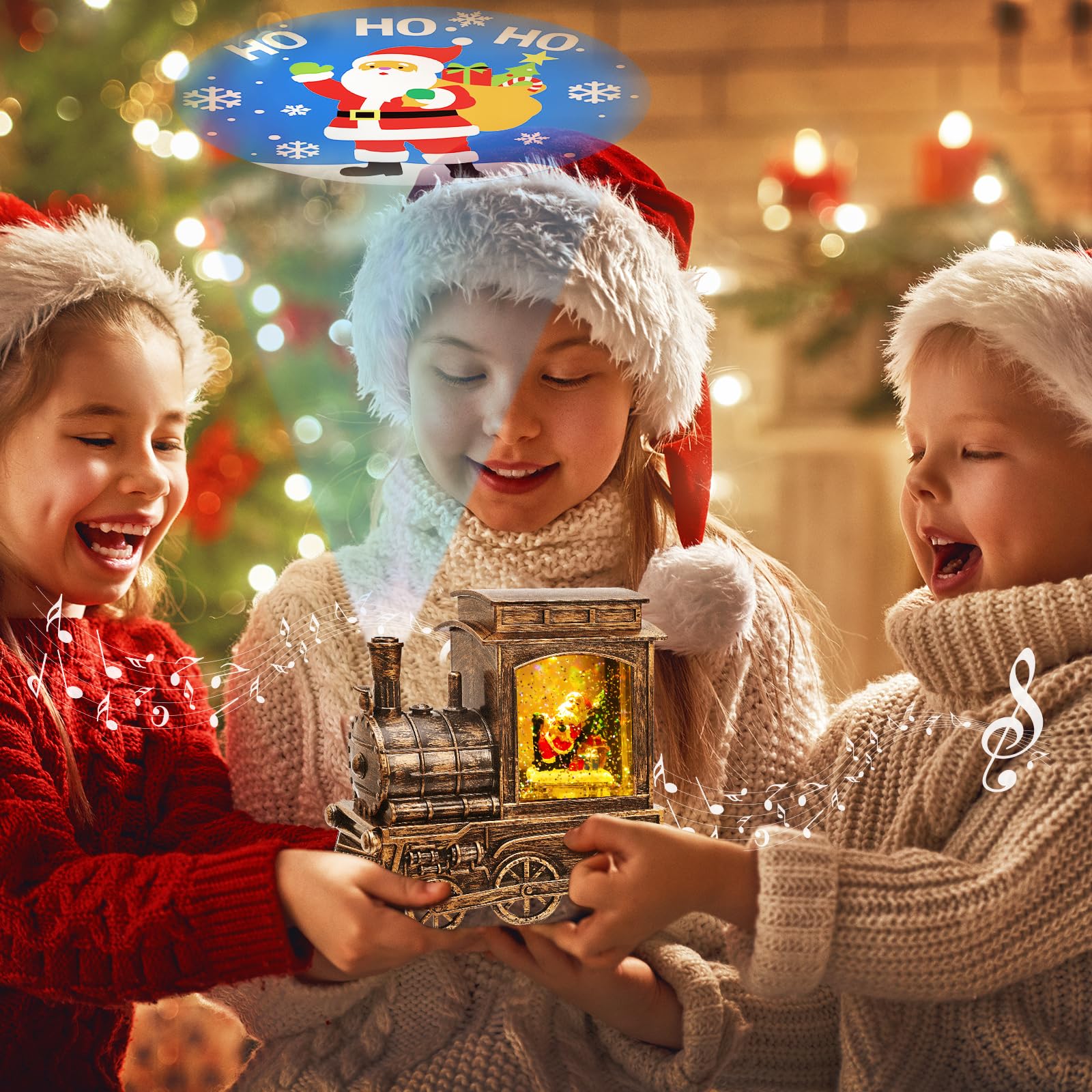 Train Christmas Musical Globe Musical Christmas Snow Globes With Santa