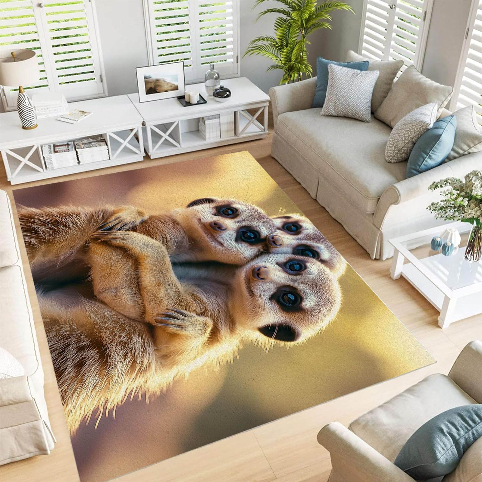 Tapis magnifique suricate de cuisine devant évier pour une ambiance chaleureuse