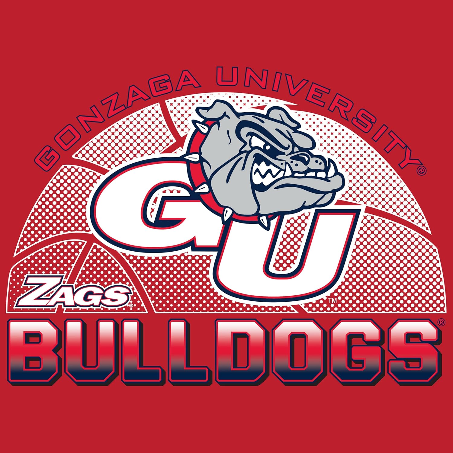 CornBorn Gonzaga Bulldogs Womens Long Sleeve V-Neck Shirts | Choose Your Design