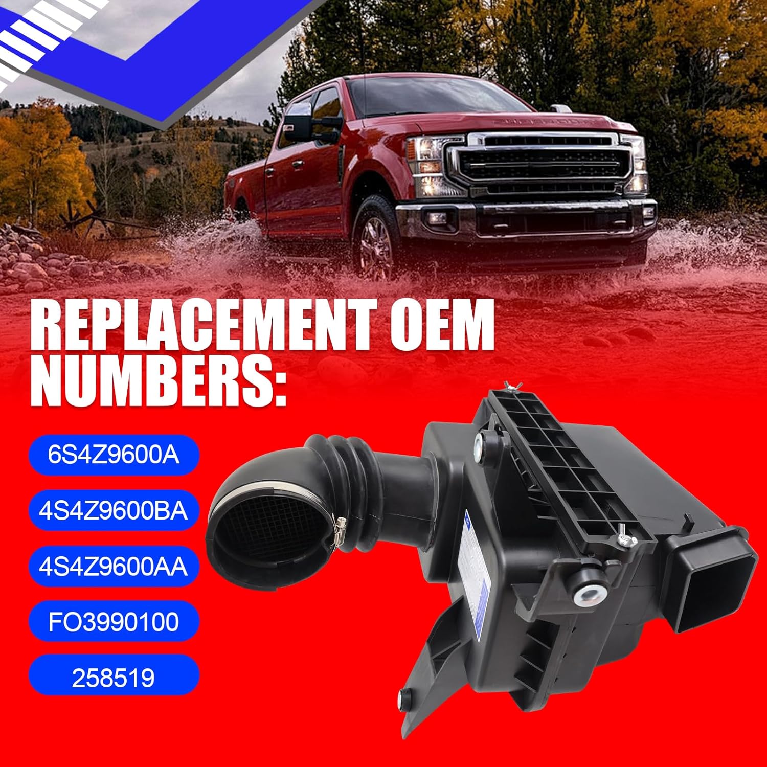 SMMS Air Filter Housing for Ford, for Focus 2.0L 2005-2009, Air Cleaner Box Without Strainer Replaces OE: 258519