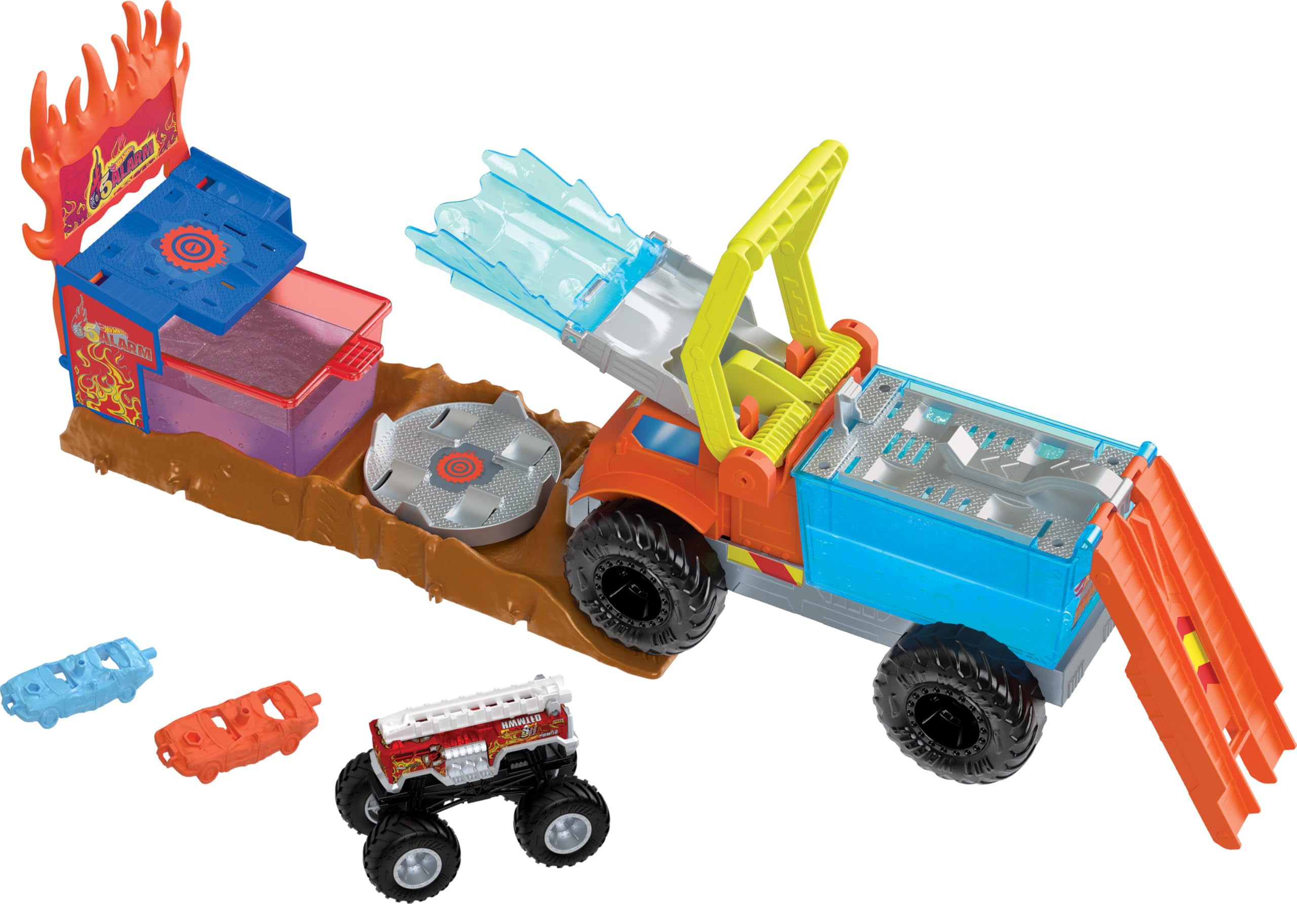 Hot Wheels Monster Trucks Arena Smashers Colour Shifters Rescue Playset *NEW*