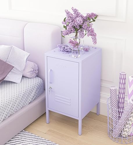 Miniatura 4 de Mesa auxiliar de una sola puerta, mesa auxiliar estrecha de 2 niveles con marco de metal, mesa multifuncional para el hogar, fácil de montar,