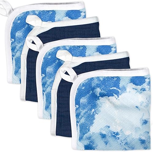 HonestBaby Paño de algodón orgánico para bebé, paquete múltiple