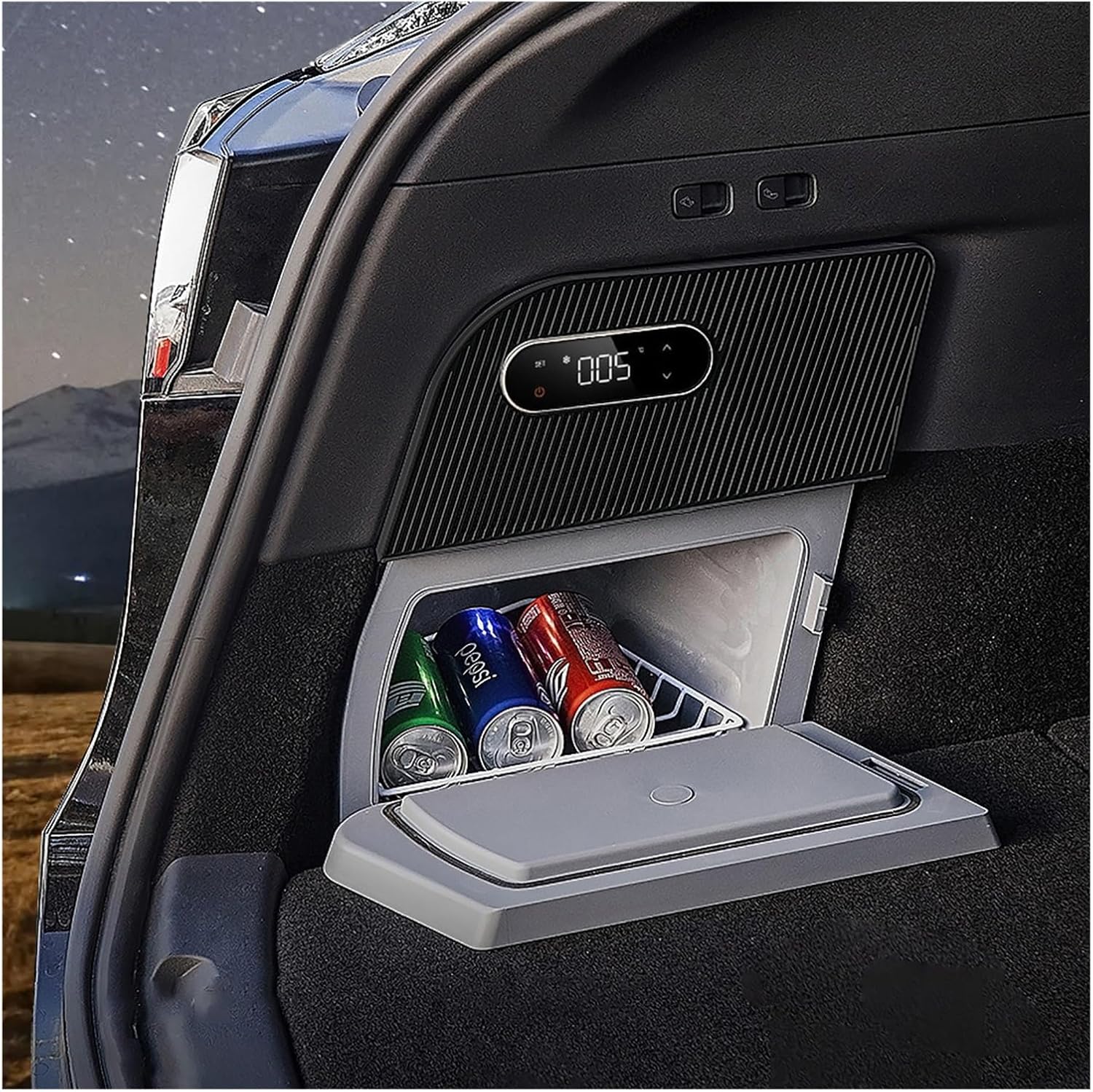 Compatible For Model Y Trunk Hidden Car Refrigerator Rear Fridge 15L Large Capacity Camping Traveling