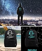 Lumineuze Schooltas Anime Jongens Rugzak Coole Boekentas Met Pen Case Usb Lading Poort Studenten Tieners Jongen Meisje Laptop Rugzakken Zwart 1566990316