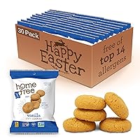 Vista 20 de Homefree Mini Galletas de Vainilla, Sin Gluten, Sin Nueces, Veganas, Seguras para la Escuela y Snack Amigable para Alérgicos, Caja de 5 oz.