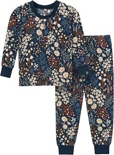 Modern Moments by Gerber Baby Toddler Hacci Snug Fit 2-piece Pajama Set