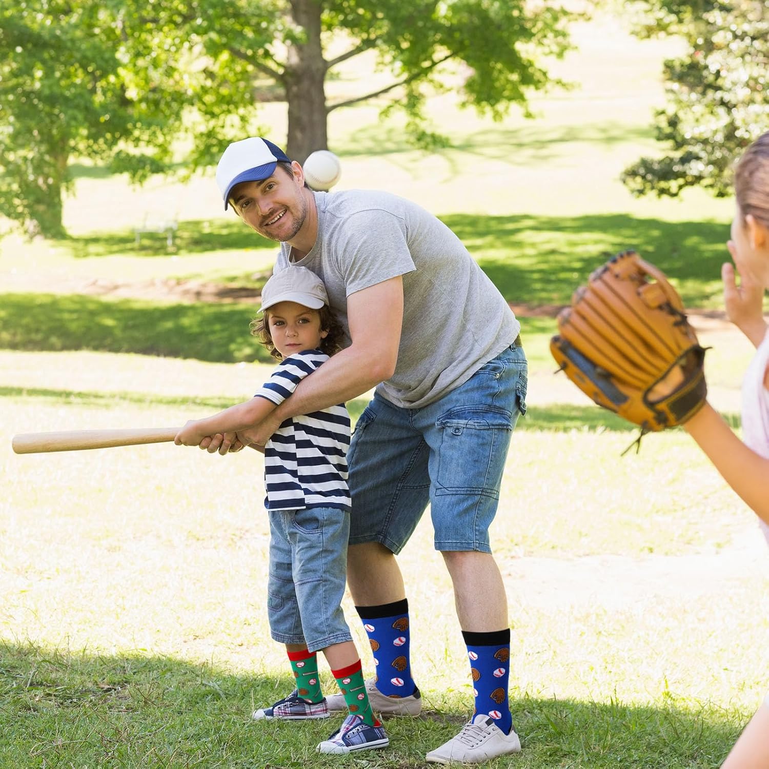 6 Pairs Novelty Bowling Golf Volleyball Soccer Baseball Softball Hockey Sock Men Women Funny Sport Valentine Day Gift - Image 6