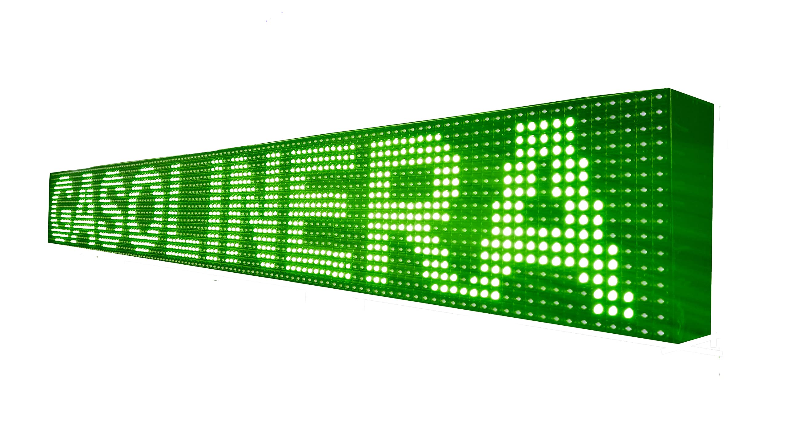 CARTEL LED PROGRAMABLE LETRERO LED PROGRAMABLE PANTALLA LED PROGRAMABLE (128 * 16 cm, VERDE) ROTULO LED PROGRAMABLE CARTEL ELECTRÓNICO ANUNCIA TU NEGOCIO/PROGRAMMABLE LED PANEL BANDEROLA LED