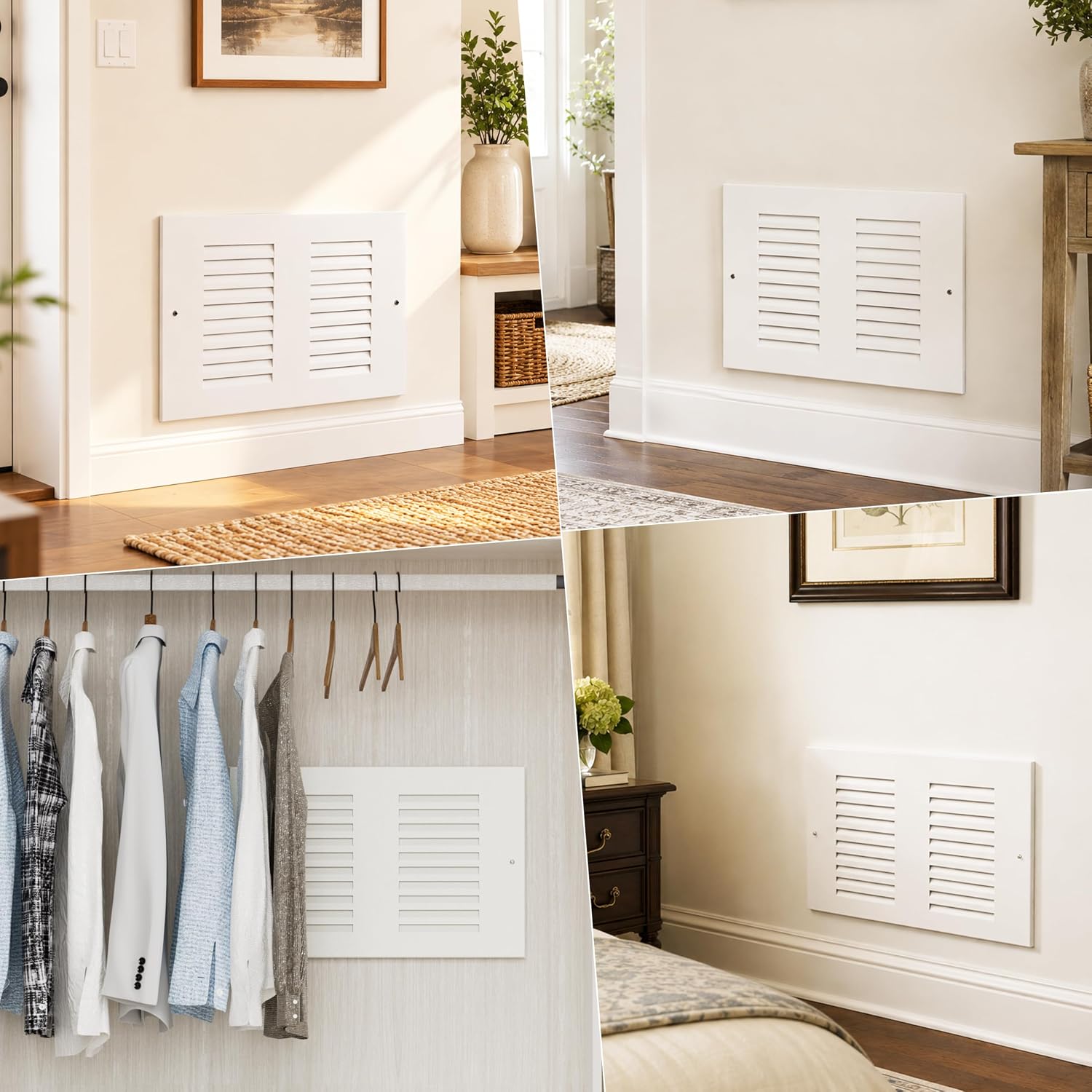 Mboko Electronic Hidden In Wall Safe with Vent Cover, 2 Install Options | Fits Standard 16" Stud Centers Or Wider Spacing, Vent Cover For Hidden In Plain Sight