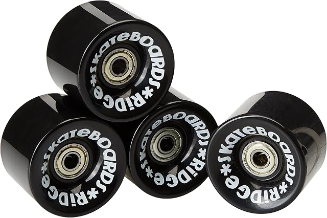 Ridge Skateboards 59mm Cruiser Skateboard Wheels with ABEC-7 bearings