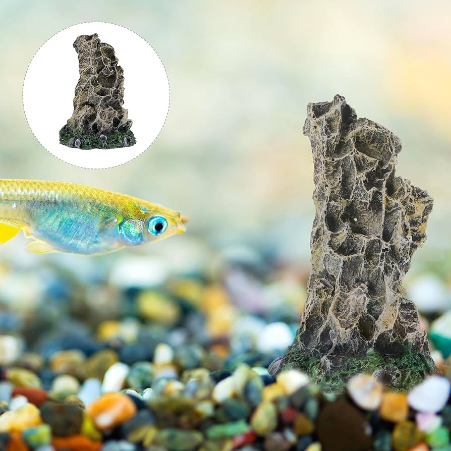 Amazon.co.jp: ledmomo アクアリウム オブジェ 岩山 隠れ家 水槽