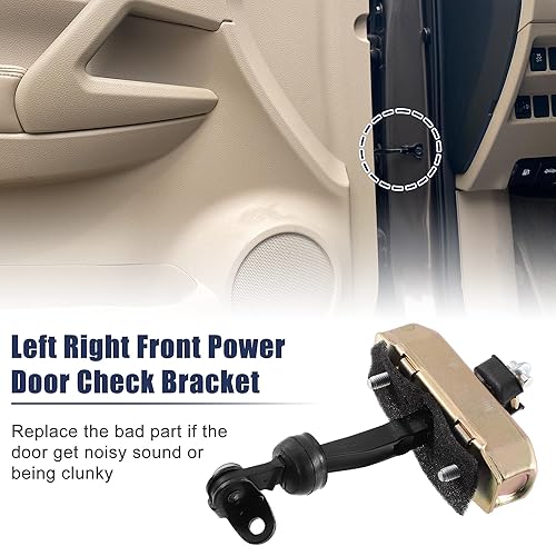 Miniatura 3 de ACROPIX Limitador de correa de bloqueo de puerta delantera izquierda derecha para Ford F150 Fit para Lincoln Mark LT - Paquete de 1 tono bronce