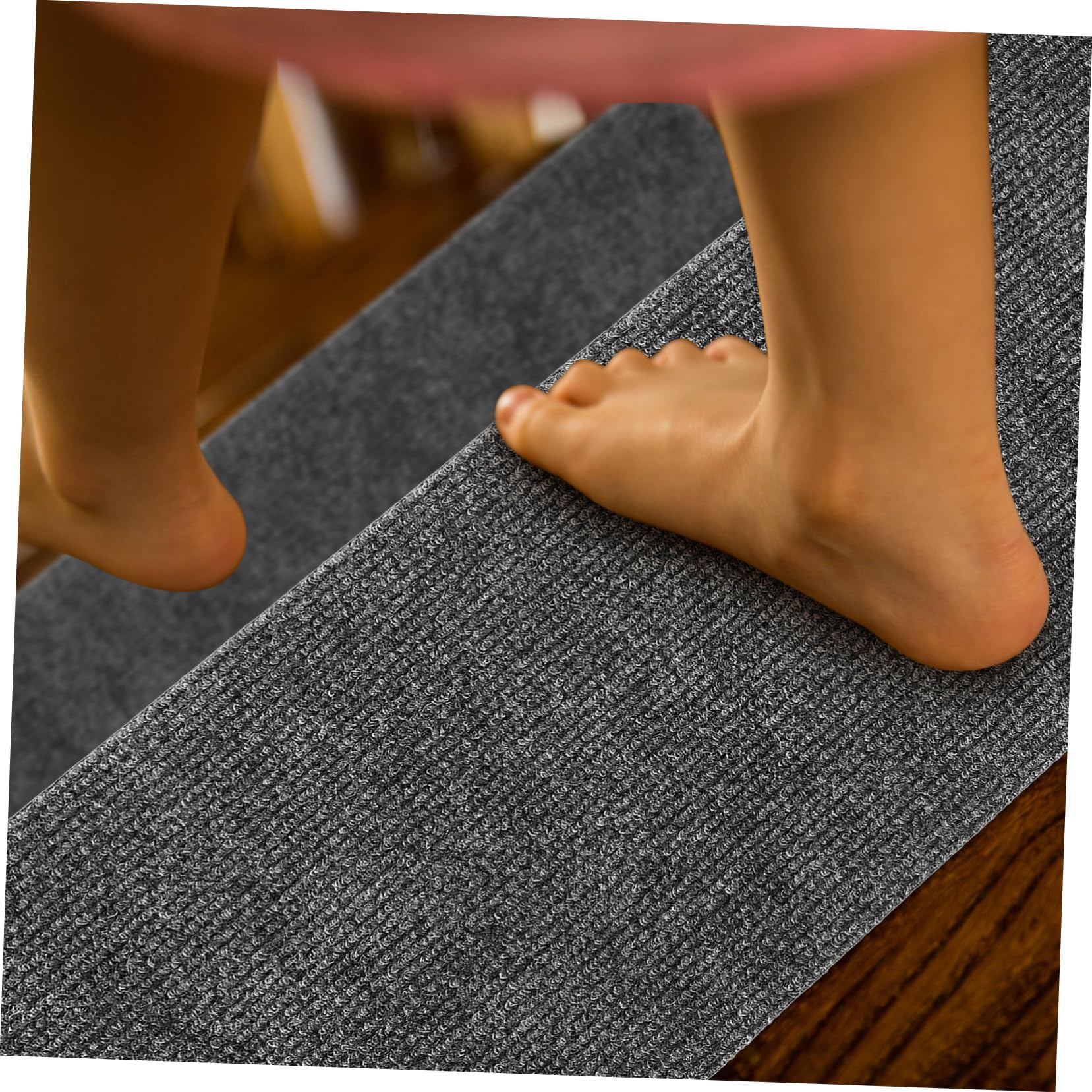 Bandes de Tapis D'escalier 15 Pièces Antidérapantes Maison