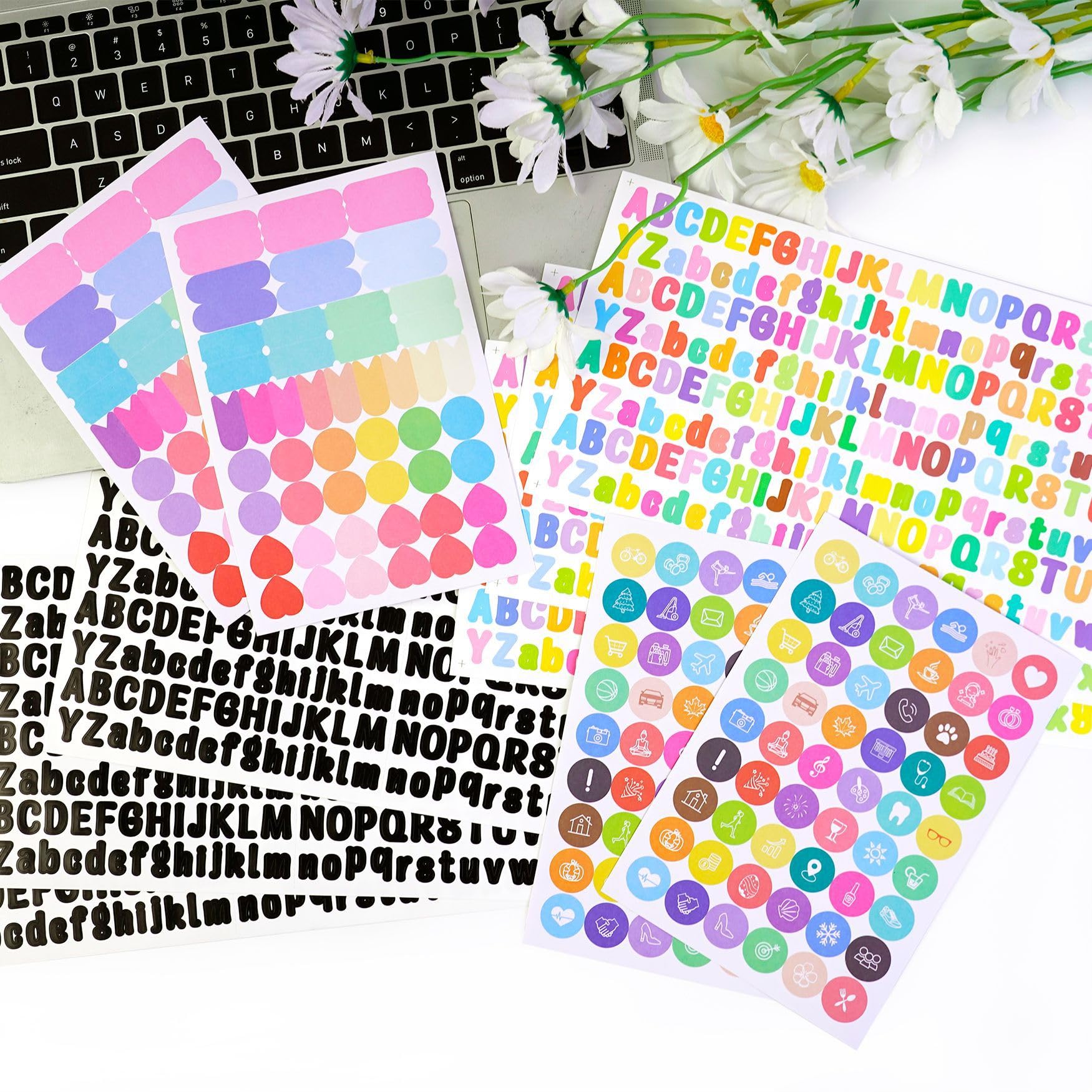 Kit de pizarra de ensueño - Kit Vision Board – 270 Cartas Imágenes + Tablero Laminarte Reutilizable – Kit DIY con Stickers de Letras, Iconos y Etiquetas – 30 Temáticas para Alcanzar Vida Ideal