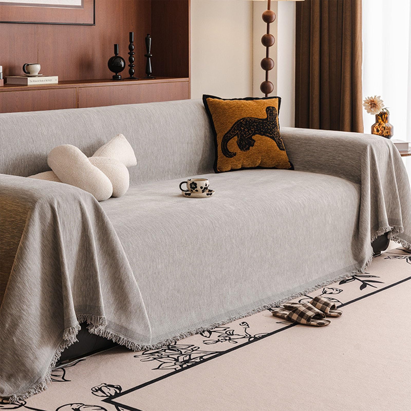 Couvre-lits et bancs style bohème pour votre salon chaleureux