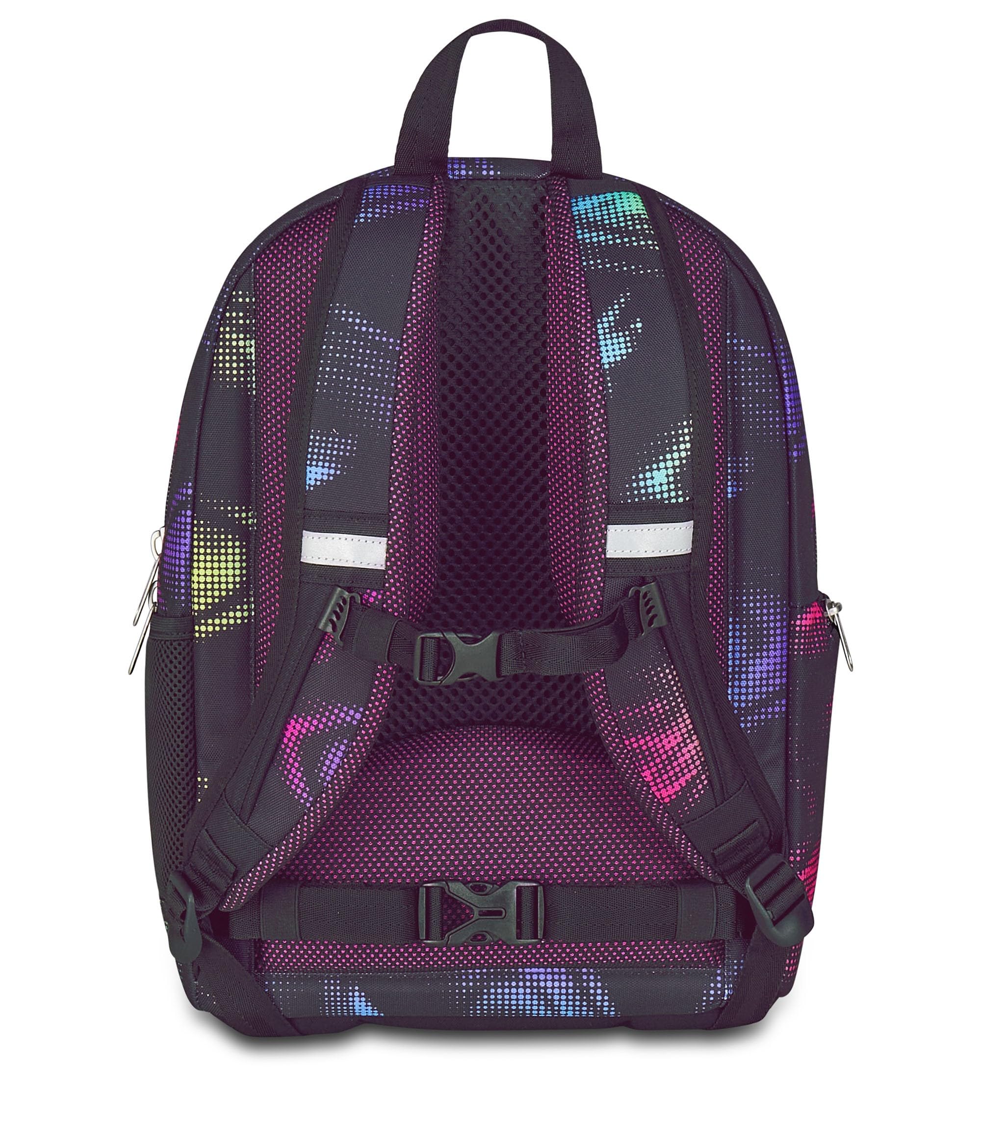 Seven Zaino Scuola Ergonomico Dual Plus, Nero Blu, Doppio Scomparto Da 31 L, Con Tasca Per Borraccia, Tasca Con Organizer e Nastro Torace, Scuola Media e Superiore, Zaino Ragazza