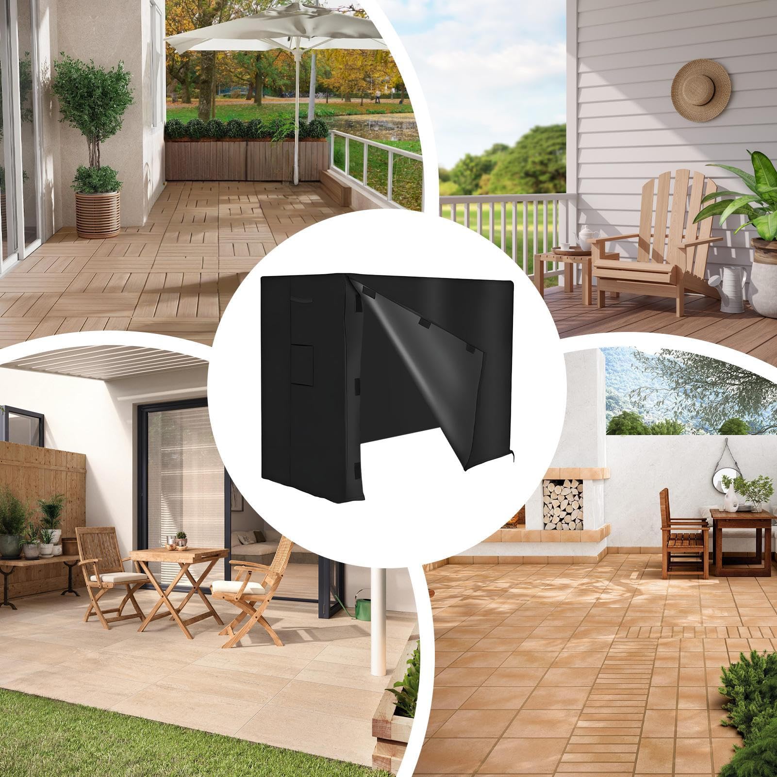 Copertura per legno di riscaldamento, impermeabile e anti-UV | per protezione dello stoccaggio della pila di legno, coperture per batterie esterne | per prato, terrazzo, giardino sul corti