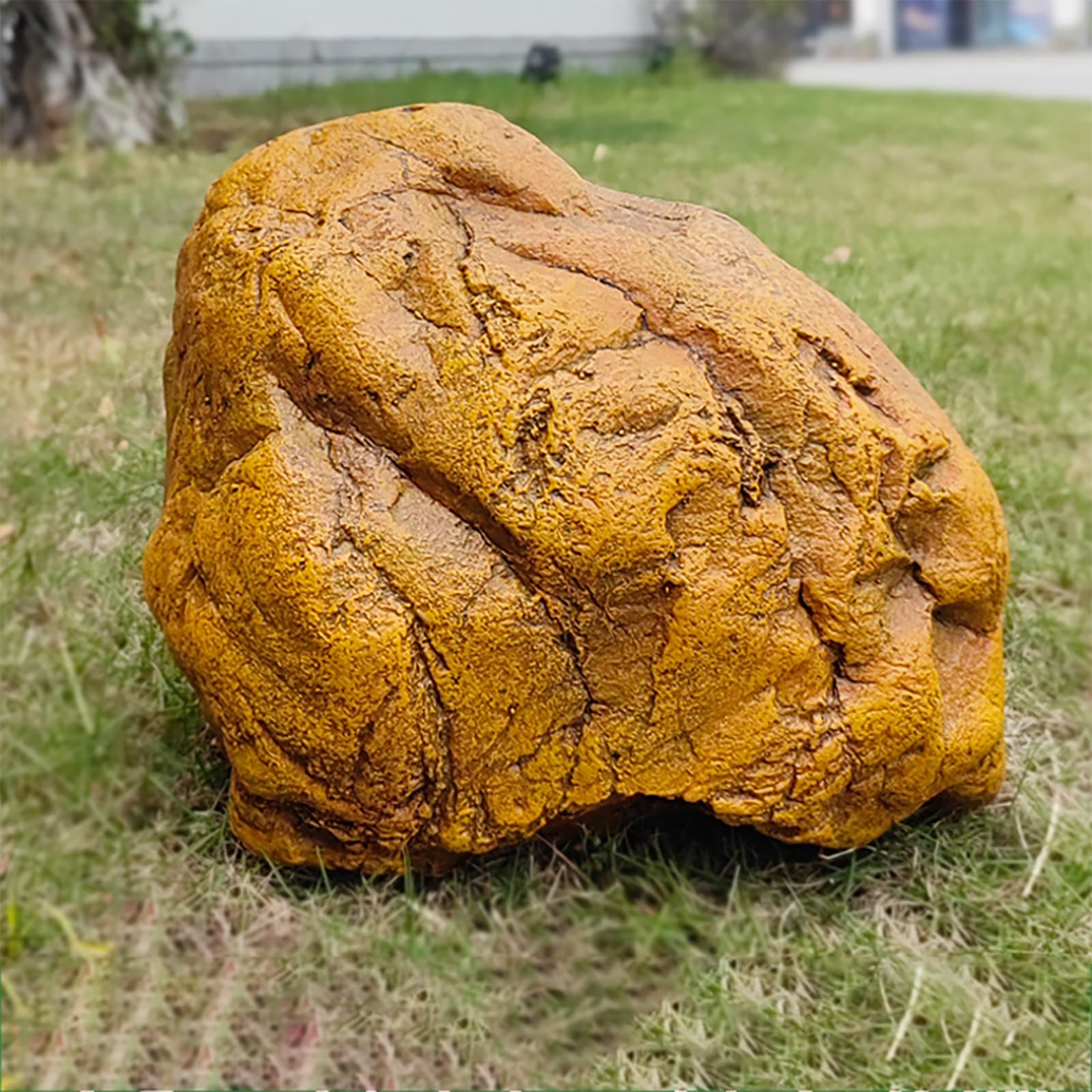 SDCFFC Artificial Landscape Rock Cover, Realistic Faux Boulder Enclosure for Outdoor Yard and Garden Landscaping