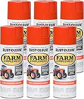 Vista 25 de Rust-Oleum Farm & Implement 280176 - Pintura esmaltada, galón, naranja (Allis Chalmers Orange)