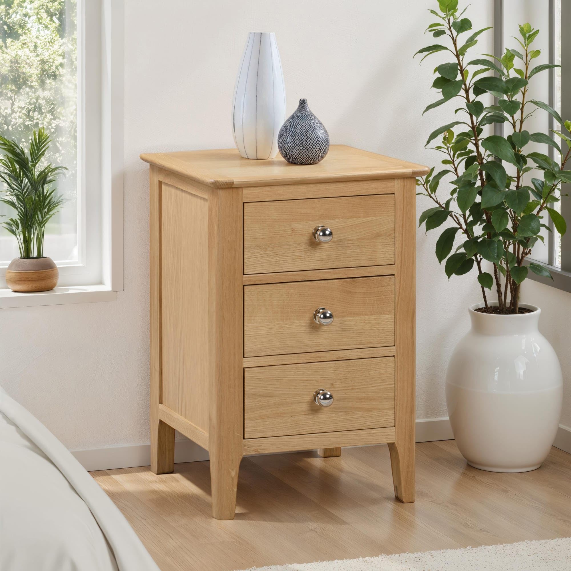 Julian Bowen Cotswold 3 Drawer Bedside
