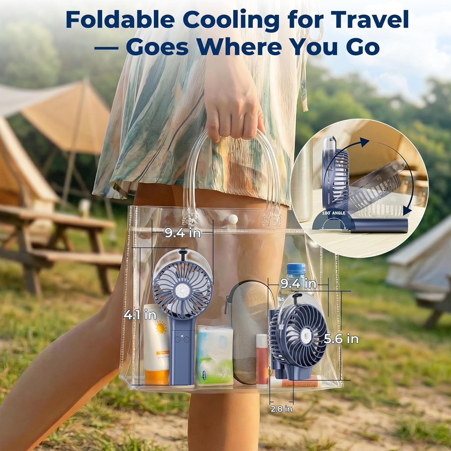 Handheld Misting Fan with Mister, Mothers Day Gifts for Mom, Birthday Gifts for Girls Women Men, Mini Portable Cooling Fan Rechargeable, Essentials for Travel Beach Vacation Cruise 2026 New