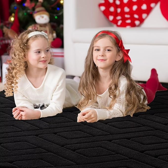 Alfombra de área lavable 5x7 para dormitorio y sala miniatura 3